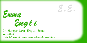 emma engli business card